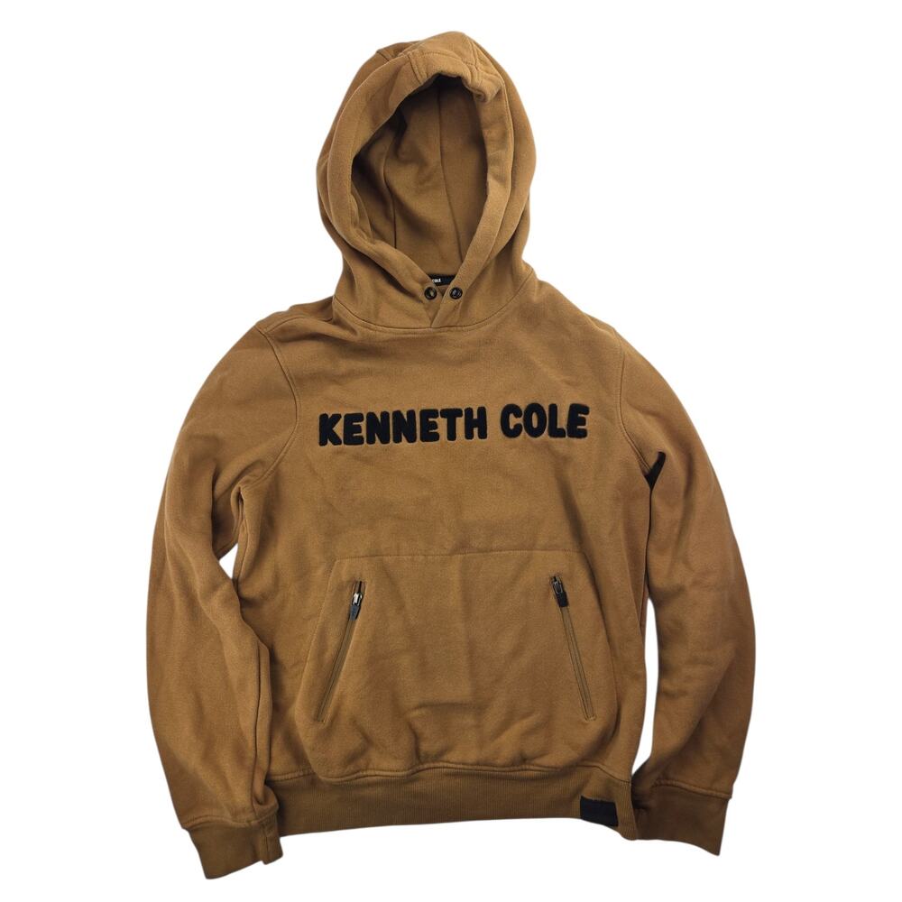 Kenneth Cole | Pullover Hoodie with Branding on Front | Size Small